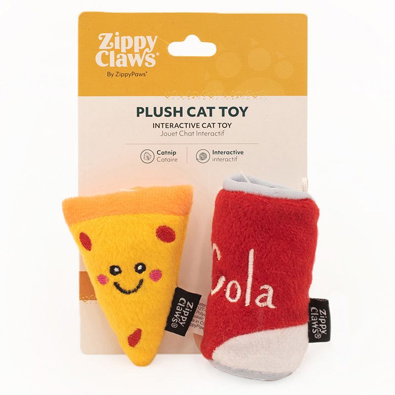 Pizza & Cola met catnip - ZippyClaws NomNomz