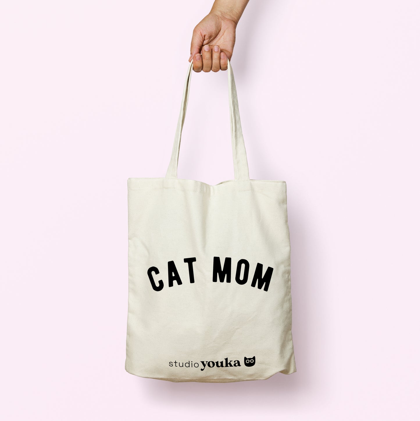 Canvas tas "CAT MOM"