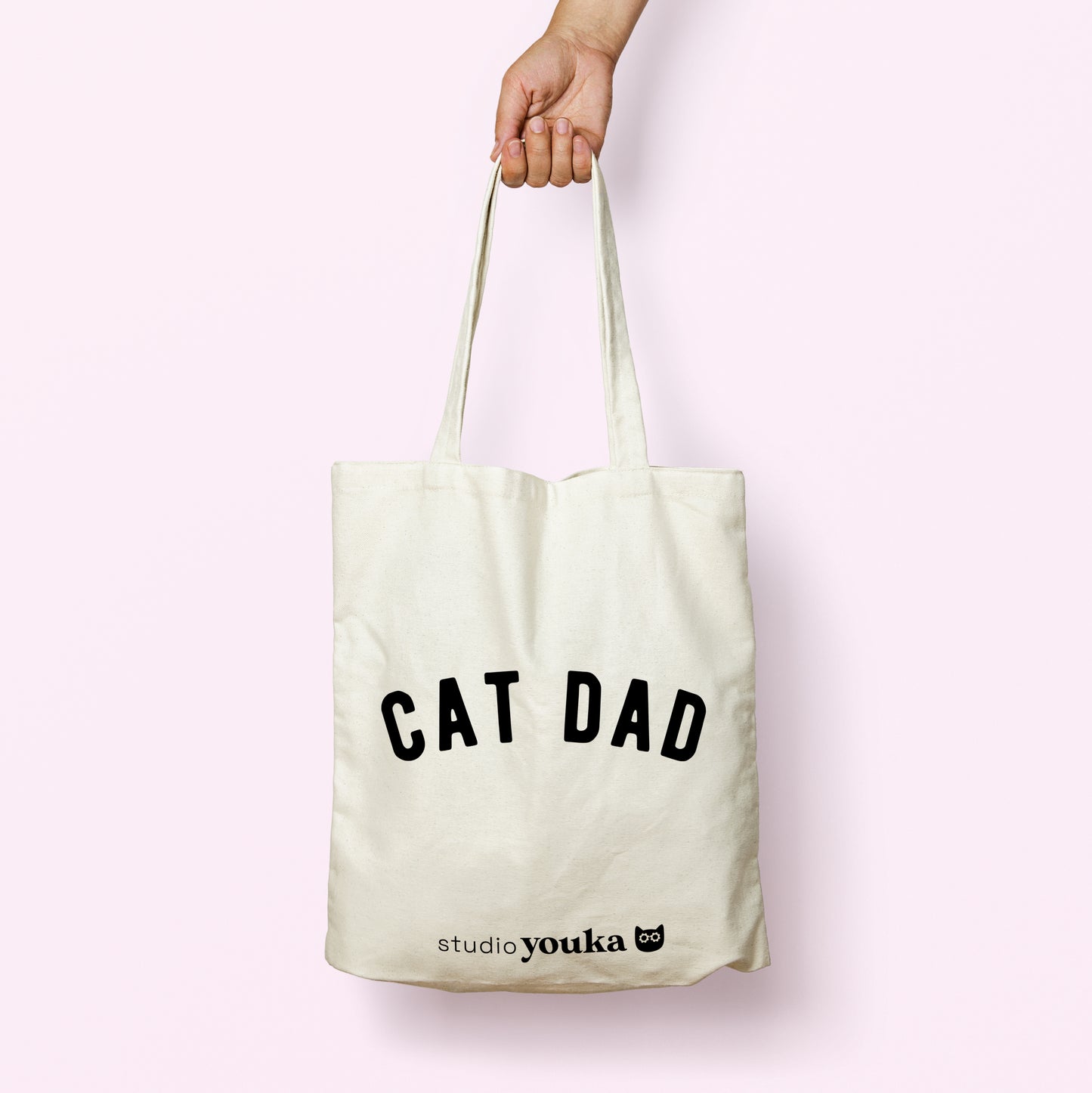 Canvas tas "CAT DAD"